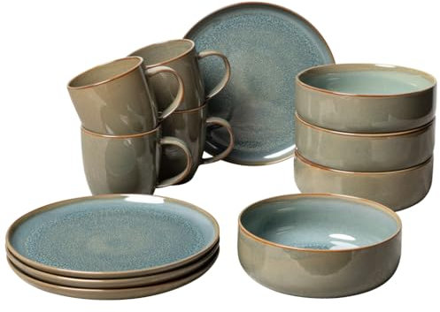 Like by Villeroy & Boch Crafted Breeze Frühstücksset, 12-teilig
