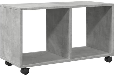 vidaXL Rollschrank Betongrau 72x33x42,5 cm Holzwerkstoff