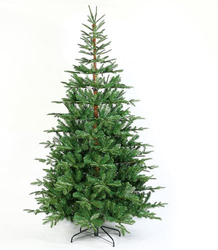 Neo 7ft Scandinavian Tips Spruce Fir Tree Artificial Christmas Tree Xmas Realistic Branches Green Natural Branches with Solid Metal Legs (Realistic Fir Effect)
