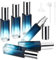 Pavlleen 6 PCS Atomizador Perfume Recargable, 10 ml Recargador de Miniaturas Perfume, Botella Rociadora Portátil, Glass Spray Bottles con 3 Accesorios, para Aceites Esenciales Limpieza Perfume (Azul)