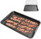 DcYourHome Universal Baking Sheet with Wire Rack for Ninja B32102 Foodi Bakeware Set, Premium Nonstick Toaster Oven Pan & Roasting/Cooling Rack for Oven, Air Fryer Cookware Accessory with 17 x 11 inch