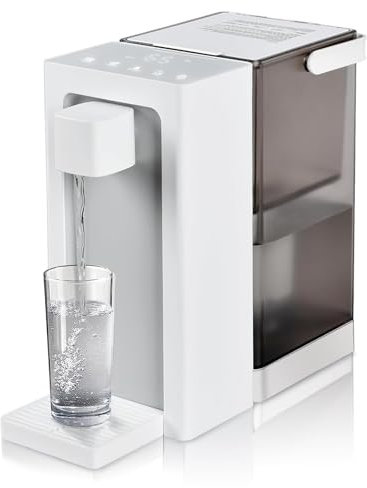 Instant Hot Water Filter Dispenser, Countertop Water Filter System with 3L Super Large Water Tank and Night Light Design, Water Temperature and Water Volume Selection Adjustable