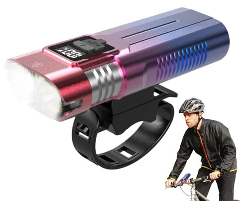 Huayeex Handlebar Light - USB Rechargeable Ultra Bright Lamp,Waterproof Mountain Bicycles Headlight, 4 Lighting Modes 2000mAh Light for Cyclists and Commuters