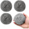 Kettle Descaler Balls,4 pcs Stainless Steel Wool Scrubber,Metal Scourer,Pan Scourers,Cleaner Wire Pads Scouring,Limescale Remover Scrub Descaling,Portable,for Cleaning Kitchen Pot Dish