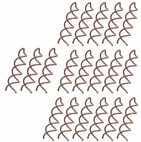 Spiral Pin, Spirale Haarspange, Haarstyling Spiralförmig, Spiral-Haarspange, Spiral Pin Spirale Haar Clip Spin Clip Brötchen Haarnadel für DIY Haar Stil, 20 Stück, Braun