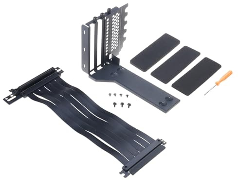 Qusinfc Support vertical pour carte graphique PCI-E 3.0 X16 - Anti-interférence - Câble d'extension GPU - Kit de montage pour carte vidéo
