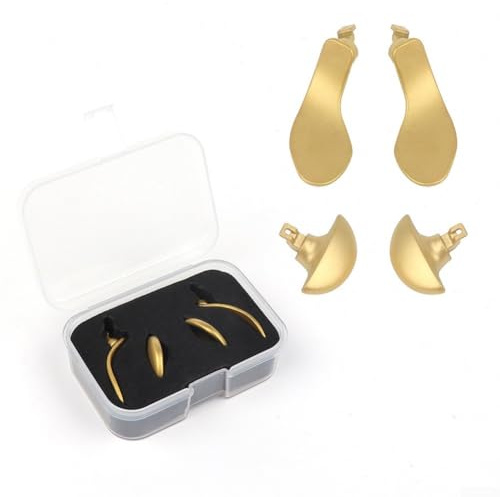 Lot de 4 palettes de manette de PS5 Edge - Boutons arrière en métal robustes - Doré, argenté, noir