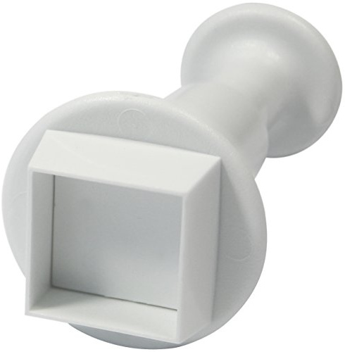 PME MS160 Quadratischer Prägeausstecher, groß, Kunststoff, Weiß, 9 x 2 x 9 cm, 1 Einheiten