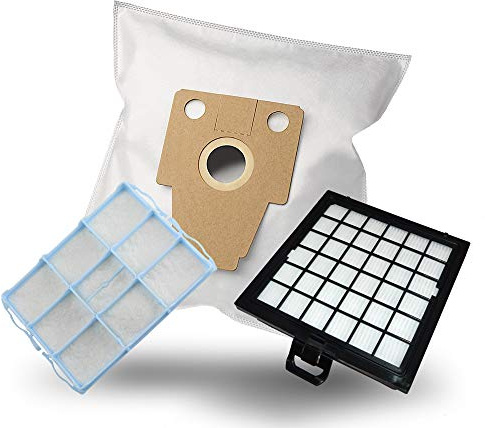 MisterVac kompatibel mit Staubsaugerbeutel Ersatzbeutel 30 Stück + Hepa Ersatzfilter Austauschfilter + Motorfilter Siemens VS08G2510/03 dynapower XXl