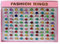 LG-Imports Set of 100 Rings Glitter Multiple Designs for Children