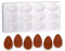 Rosenstein & Söhne Schokoladenform Ostern: Schokoladen-Gussform Osterei, klein (Silikon Form, Schokolade from, Schokobrunnen)