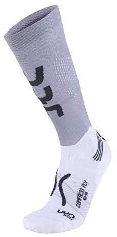 UYN S100070 Run Compression Fly Socks Men's Perlgrau/Grau 44