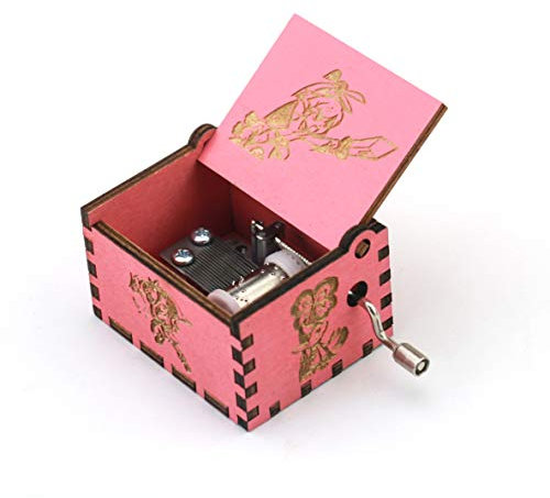 Youtang Spieluhr, geschnitzt, mit Handkurbel, aus Holz, holz, rose, Song of Storms from Ocarina of Time