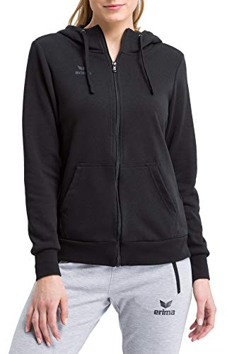 Erima Basic Kapuzenjacke Damen schwarz, 44 Damen