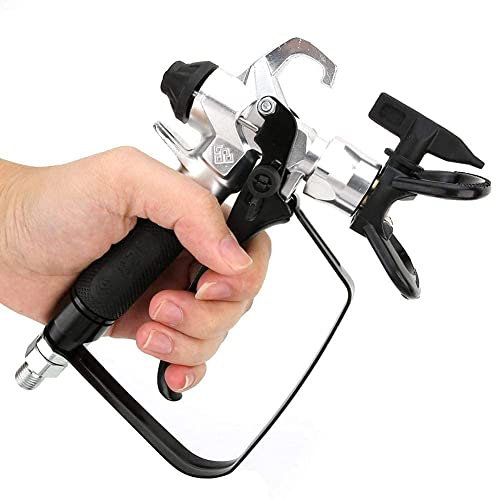 Pistola Pulverizadora de Pintura sin Aire de Alta Presión Pulverizadores de Pintura de Aleación de Zinc Galvanizado de Cobre 517 Punta 1/4-18NPSM Entrada 3600PSI Presión