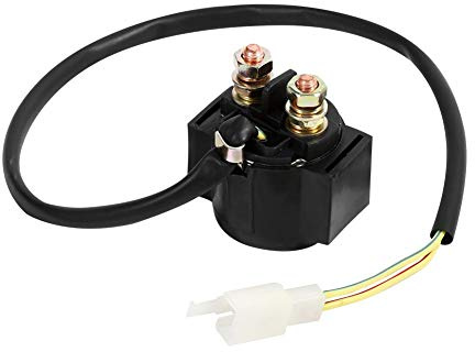 Relais Démarreur Moto ATV Solénoïde Interrupteur Démarrage, Haute Durabilité, Système Démarrage Scooter Chinois ATV Quad, Compatible avec Système Électrique