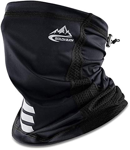 Halstuch Herren Schlauchschal Damen Schwarz, Multifunktionstuch Thermovlies Wasserdichter Motorrad Mundschutz Skimaske Winddicht für Sport Radfahren Skifahren Motorradfahren Fahrrad
