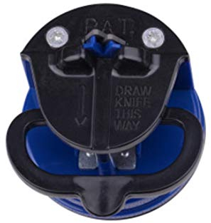 JINYAWEI Kitchen Knife Sharpener Tungsten Steel Knife Sharpener Suction Pad Design Full Body Polished Excellent Quality Kitchen Sharpening Tool Knife Sharpeners (Color : Blue)