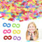 BUENTYA 1000 Pcs Loom Bands S Clips, Colorful S Clip Rubber Band Clips Loom Band Connectors Plastic Connectors Refills Kit Loom Band Hooks for Weaving Necklace Jewelry Accessories Craft Making