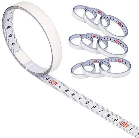 SCHMIDT systemprofile 10x Maßband 2m Rechts-Links Skala Stahl Skalenbandmaß selbstklebend Bandmaß