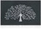 AOAOPQ Welcome Mat Outside Outdoor Mats for Inside Front Door Mats Heavy Duty Waterproof Non-slip for Entryway Hallway Kitchen Easy to Clean Rubber Matting 60x90 Tree Black