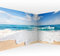 murando - selbstklebende Eckfototapete Meer und Strand 539x250cm Foto Tapete Tapetenfolie Möbelfolie Wandverkleidung Motivtapeten Bildtapete Wohnzimmer 3d Effekt Natur Landschaft c-B-0035-a-b