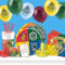 Harry Potter Geburtstag Party Deko Set 8 Kids, 67-TLG zum Harry Potter Kindergeburtstag mit Teller, Becher inkl. Deckel, Servietten, Luftballons, Luftschlangen, 3D-Girlande, Getränkehalme