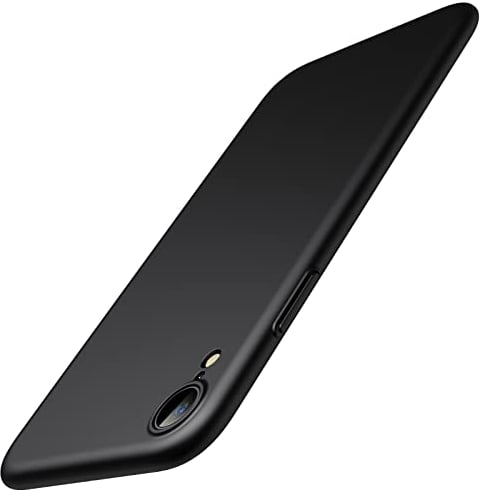 JETech Cover Sottile Aggiornamento (0,85 mm Magro) per iPhone XR 6,1 Pollici, Copriobiettivo per Fotocamera Protezione Completa, PC Rigido Opaco Leggero Custodia Ultra Sottile (Nero)