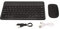 Sxhlseller 10 Zoll Schwarze Tastatur Maus Kombination, Wiederaufladbare Kabellose 2,4 G Dual Mode Tastatur Maus, Tragbares Bluetooth Tastatur Maus Set für Tablet, Smartphone, Laptop