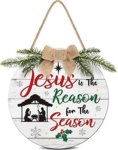 Treer Türkranz Ostern Jesus Frühlingskranz Rot Weißer Wandbehang Tisch Kranz Osterkranz Haustürkranz Girlande Ostertür Ornament Osterdekoration Willkommen Ganzjährig (30x30cm,Weiss)