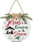 Treer Türkranz Ostern Jesus Frühlingskranz Rot Weißer Wandbehang Tisch Kranz Osterkranz Haustürkranz Girlande Ostertür Ornament Osterdekoration Willkommen Ganzjährig (30x30cm,Weiss)