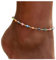 Böser Blick Fußkettchen Armband Boho Mehrfarbig Türkisches Auge Fußkettchen Blau Auge Sommer Fußkette Schmuck für Frauen Mädchen (Gold)