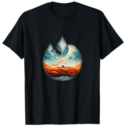 Logo de l'eau feu terre vent T-Shirt