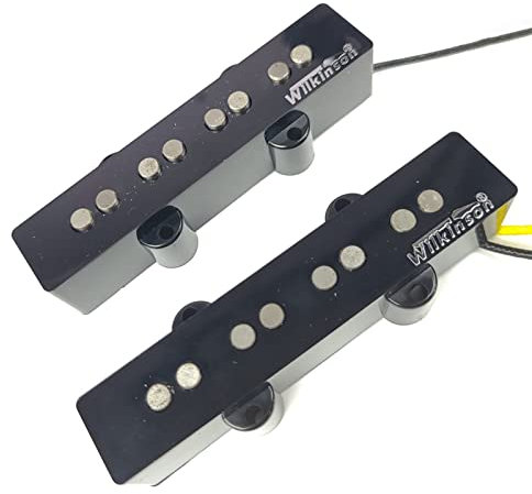 Jazz Guitare Basse Électrique Micros Alnico Cou/pont Micros Quatre Cordes Ensemble D'accessoires Pour Guitare Basse Kit de Micro Guitare Électrique