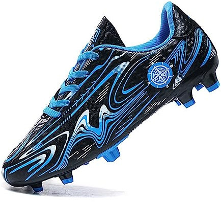 VERROL Zapatillas de Futbol con Tacos Adolescentes Zapatos de Entrenamiento Ligeros Zapatillas Deportivas Botas de Fútbol para Niños Unisex