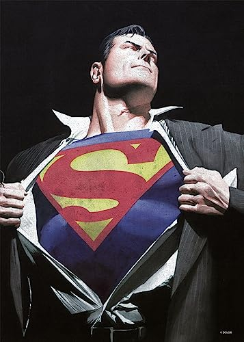 Displate - Poster aus Metall - Einfache Montage ohne Bohren - DC Comics - DC Heroes Ross Edition - Superman - Größe M - 32x45cm Matt
