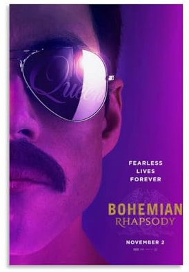 diDIdo Bohemian Movie Rhapsody Poster für Wandposter für Zimmer, ästhetische Raumdekoration, Teenagerzimmer-Dekor für Mädchen, Wanddekoration, 40 x 60 cm