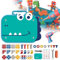 Aleevii Montessori Spielzeug ab 3 jahre，Mosaik Steckspiel Set，3D Puzzle Werkzeugkoffer Kinder Bausteine Pädagogisch Spielzeug Geschenke für Kinder 228 Stück