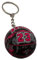 Palla Portachiavi Compatibile con NBA 23 Bulls Color Nero e Fuxia Basket Gadget Accessori Idea Regalo Uomo Donna Bambino Ciondolo Creativo 3D