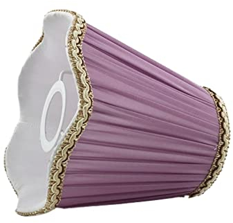 ZIMNO 17cm lila Wandlampe Dekoration, kleiner Lampenschirm DIY, E14. Loch 3cm / E27-Loch 4,2 cm Lampenschirm (Color : E27hole diamete4.2cm)