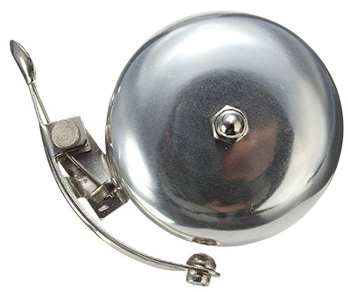 Lzeouean Retro Aluminium Fahrradglocke Klingel Fahrradklingel Glocke Schelle Ding Silber