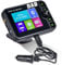 CAMECHO DAB+ Car Radio Adapter 2.4 LCD Bluetooth FM Transmitter Handsfree Call Car Stereo MP3 Player Music Receiver with TF Card/AUX Output/DAB Antenna