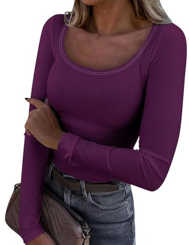 Chemisier Dentelle Femme Chic, Tshirt Personnalisé Femme Cache Coeur Pull A Paillette T Shirt Jaune Haut Femme Chic Et Elegant Soiree Crop Top Noir De Pyjama Blouse Infirmiere (Purple,L)