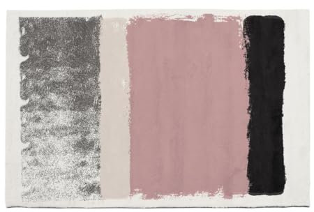 Vente-unique - Tapis 160 x 230 cm - Rose, Gris et Blanc - Camden