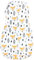 TupTam Baby Pucksack OEKO- TEX zertifizierte Materialien Swaddle Bag Wattiert Babyschlafsack 2.5 TOG unisex, Farbe: Unwattiert 0.5 TOG/Füchse Orange, Größe: 0-3 Monate