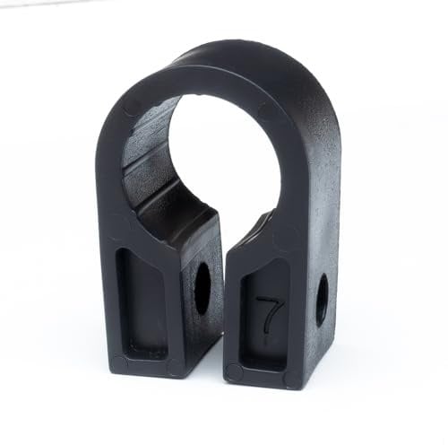 SWA Armoured Cable Cleats, CC7 (15.2MM - 17.8MM) - UK Made, Pack of 100 BLACK