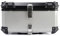 POIBNZ Motorrad Topcase für Piaggio Zip 2005-2023, Multifunktionale Wasserdicht Tragbares Motorradkoffer, Motorrad Reise Aufbewahrungsbox Sicher und Langlebig,65L-Silver