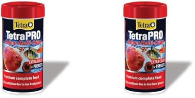 Tetra Pro Colour Multi-Crisps - Premium fish food with colour concentrate for brightly colourful Fish, 250ml (Pack of 2)