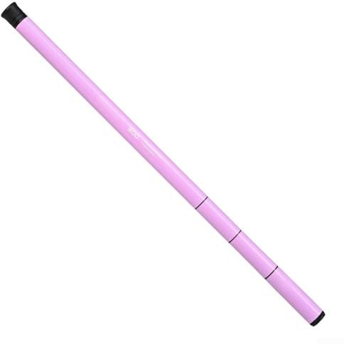 Canne à pêche télescopique en fibre de verre de 300 cm, parfaite pour les débutants (rose)