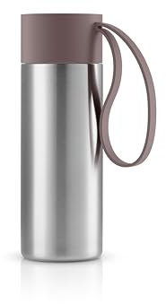 EVA SOLO | To Go Becher 0,35 L Vintage Braun | Doppelwandiger Thermobecher mit Vakuumisolierung | Stilvolles dänisches Design mit praktischer Halteschlaufe und Klickdeckel | Vintage-Braun